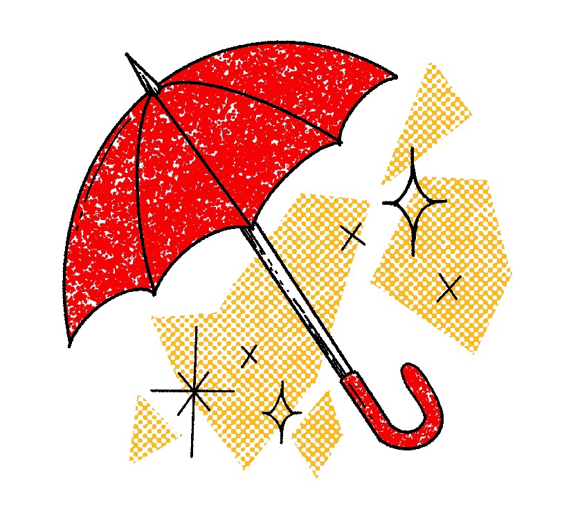 A red umbrella, symbolizing rights for sex workers